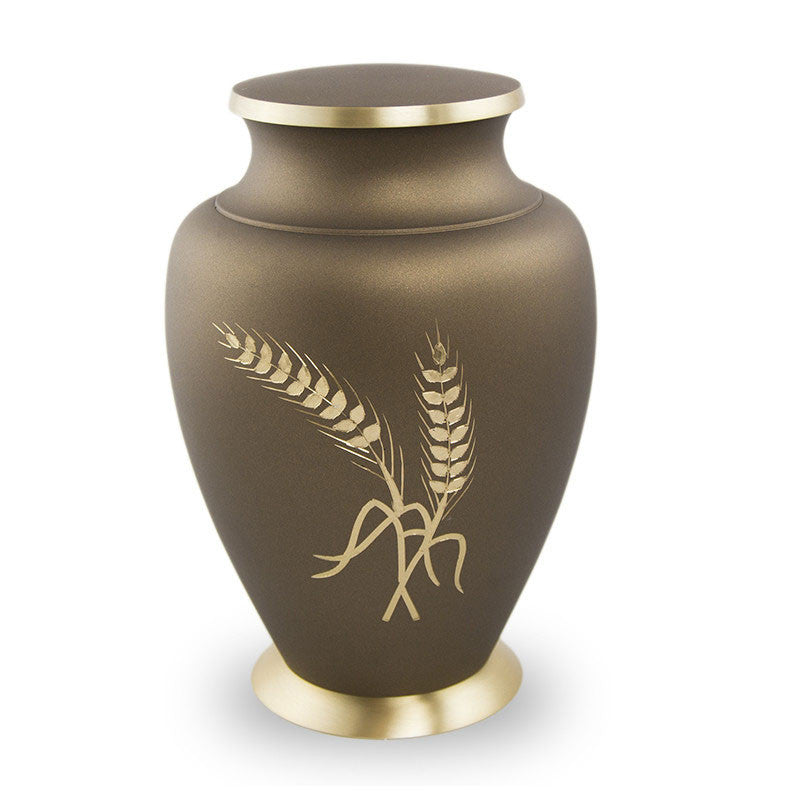 Aria Wheat Cremation Urn In Large