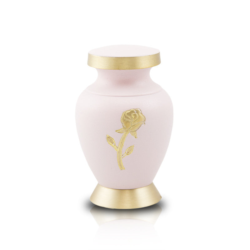 Aria Rose Cremation Keepsake, Miniature Urn for Ashes