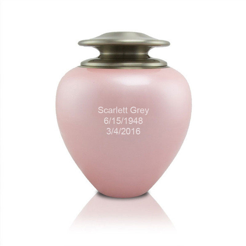 Bronze Cremation Urn - Satori Pink Pearl