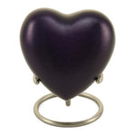 Purple Monterey Bronze Keepsake Heart