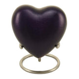 Purple Monterey Bronze Keepsake Heart