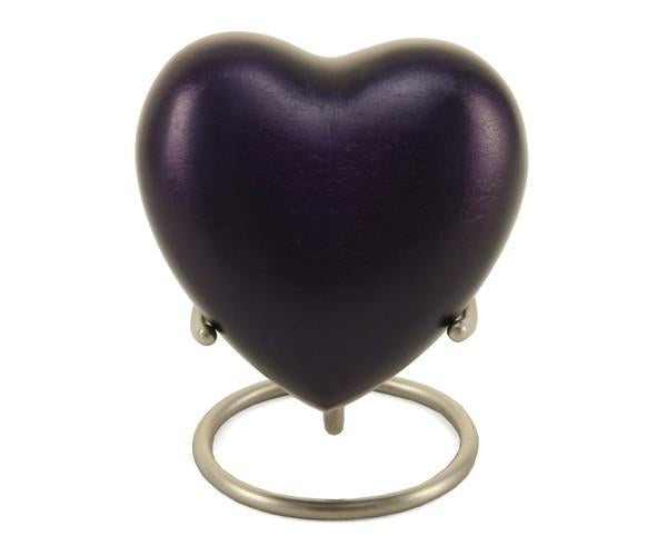 Purple Monterey Bronze Keepsake Heart