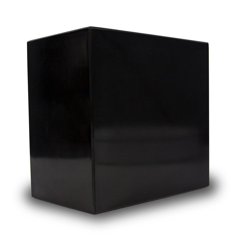 Black Marble Cremation Box, Marble Cremation Urn main image.