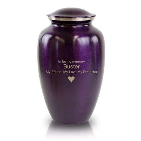 Luxurious Violet Cremation Urn
