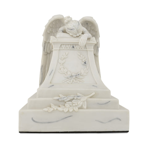 White Weeping Angel Cremation Urn - Large