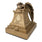 Bronze painted angel statue urn for cremation ashes, styled after William Wetmore Story's Angel of Grief main image.