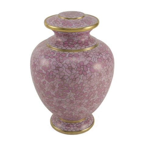 Essence Cloisonne Rose Cremation Urn - Large