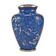 Nouveau Butterfly Cloisonne Cremation Urn featuring blue, purple, teal butterflies with gold accents and a floral background main image.