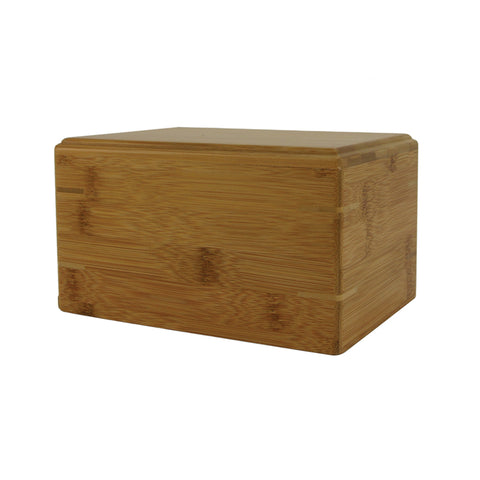 Pet Cremation Urn Bamboo Box - Medium