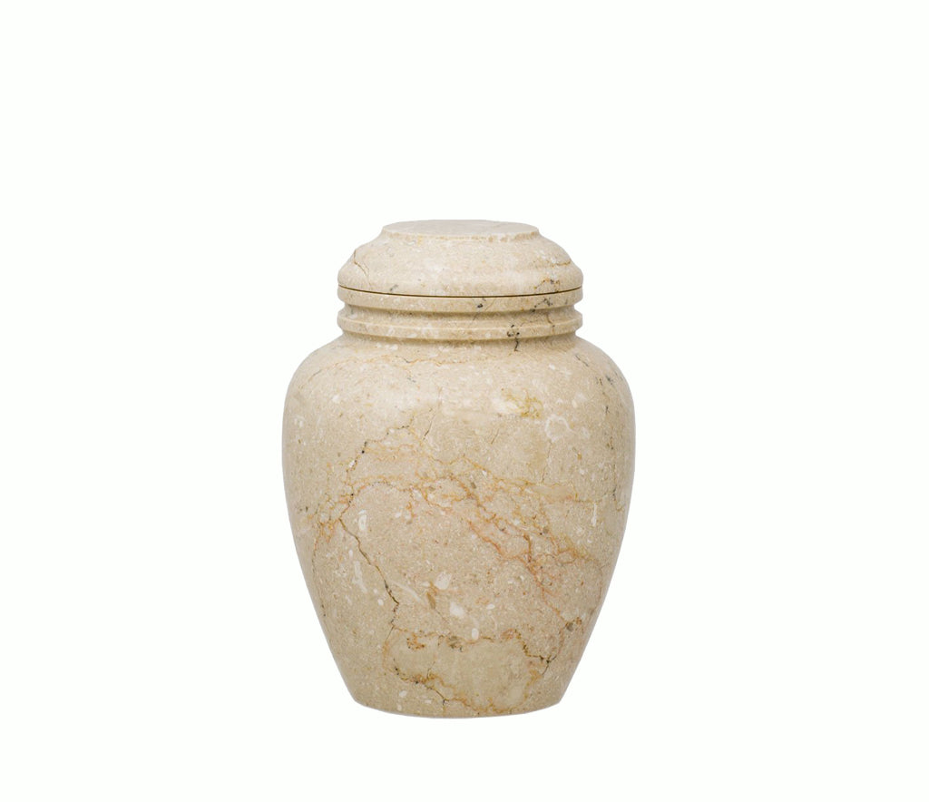 Alluvium Marble Cremation Urn - Extra Small