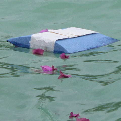 Aqua Biodegradable Cremation Urn - Large