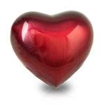 Arielle Heart Urn Keepsake in Ruby Red