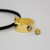 Gold Celtic Signet Cremation Necklace