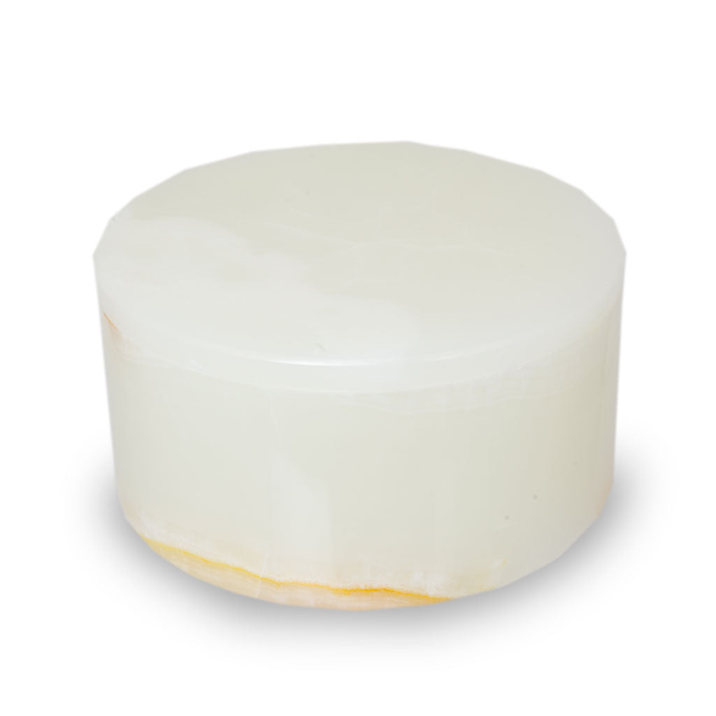 Alpine Green Marble Cremation Urn Circular Keepsake Box - Small