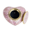 Cloisonne Rose Cremation Keepsake Heart