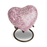 Cloisonne Rose Cremation Keepsake Heart