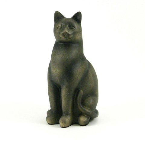 Grand Cat Cremation Urn In Sable