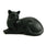 Cozy Cat Cremation Urn in Black - Cat Figurine Urn main image.
