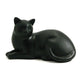 Cozy Cat Cremation Urn in Black - Cat Figurine Urn main image.