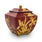Burgundy Orchid resin Cremation Urn - Large main image.