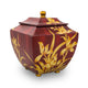 Burgundy Orchid resin Cremation Urn - Large main image.
