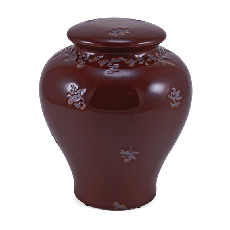Linden Large Ceramic Urn - Red