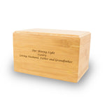 Bamboo Box Cremation Urn for Adults