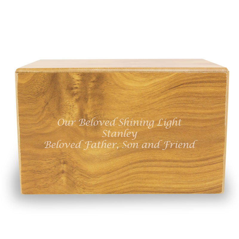 Sliding Panel Wooden Cremation Urn