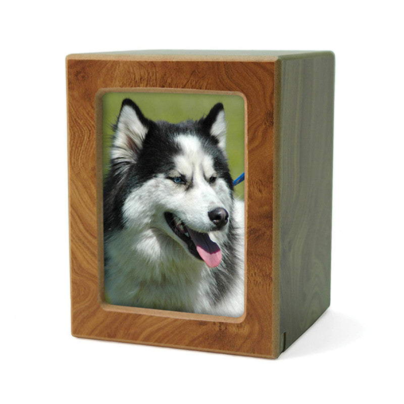 MDF Pet Photo Cremation Urn - Small
