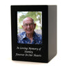 Photo Cremation Urn - Black