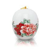 Red Peony Ceramic Cremation Urn - Medium