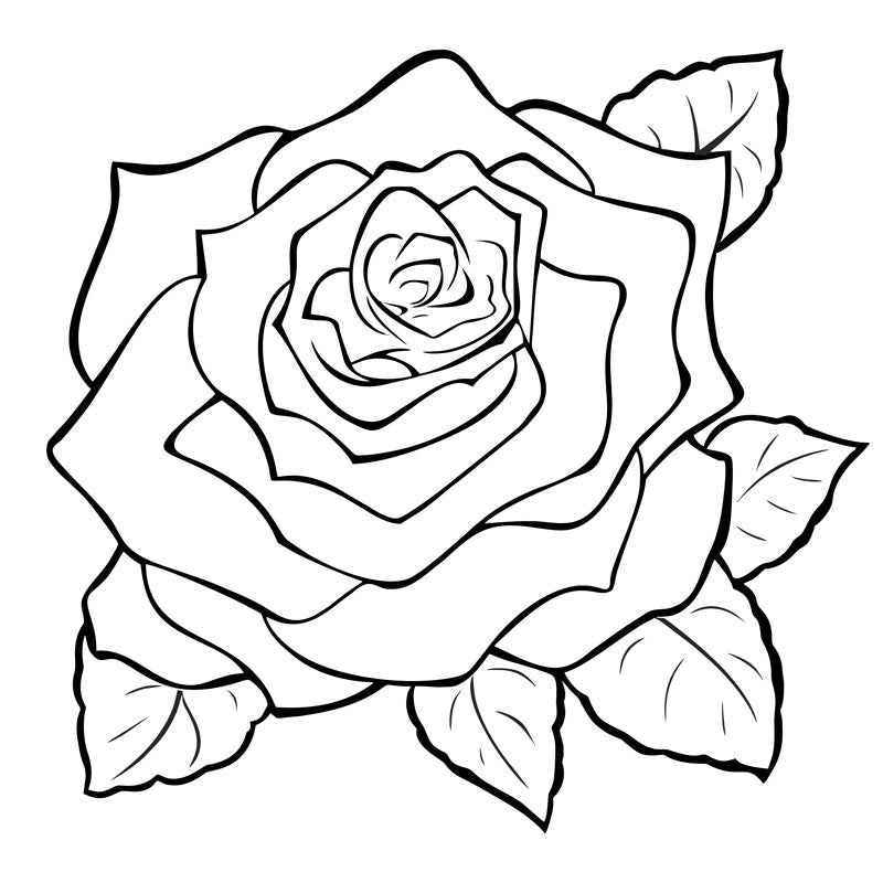Rose Engraving- Large