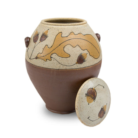 Autumn Acorn Ceramic Cremation Urn