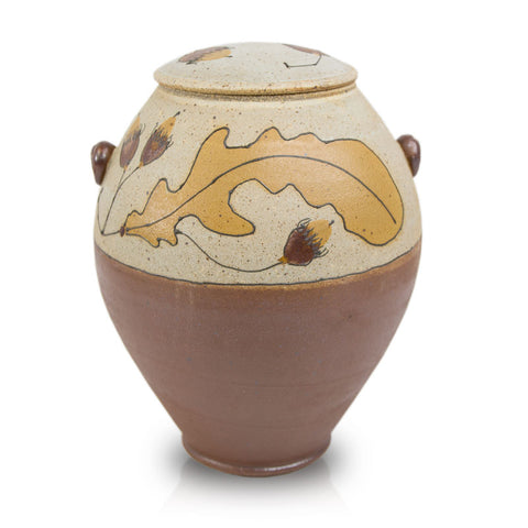 Autumn Acorn Ceramic Cremation Urn