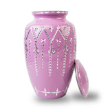 Garland Drop Cremation Urn - Purple