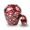 Red Paws of Love Pet Urn