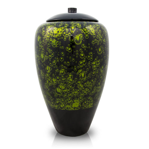 Tall Bamboo Cremation Urn- Green