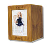 Child Cremation Photo Urn - Natural MDF