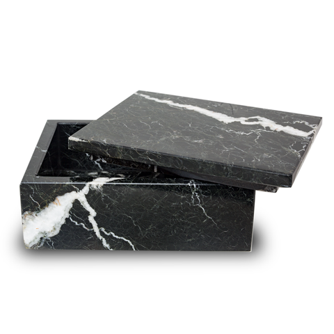 Noire Marble Cremation Urn Keepsake Box - Small