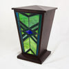Emerald Mission Style Stained Glass Cremation Urn