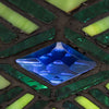 Emerald Mission Style Stained Glass Memory Lamp