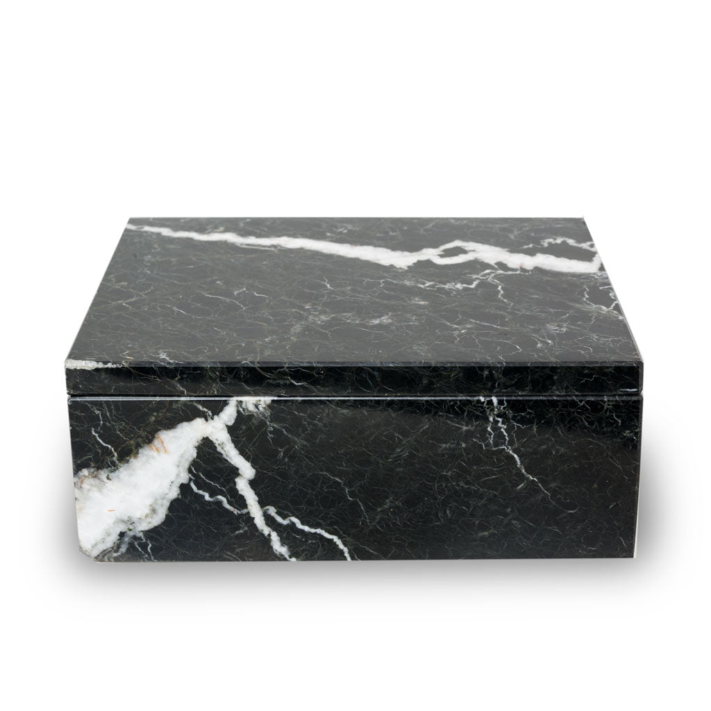 Noire Marble Cremation Urn Keepsake Box - Small