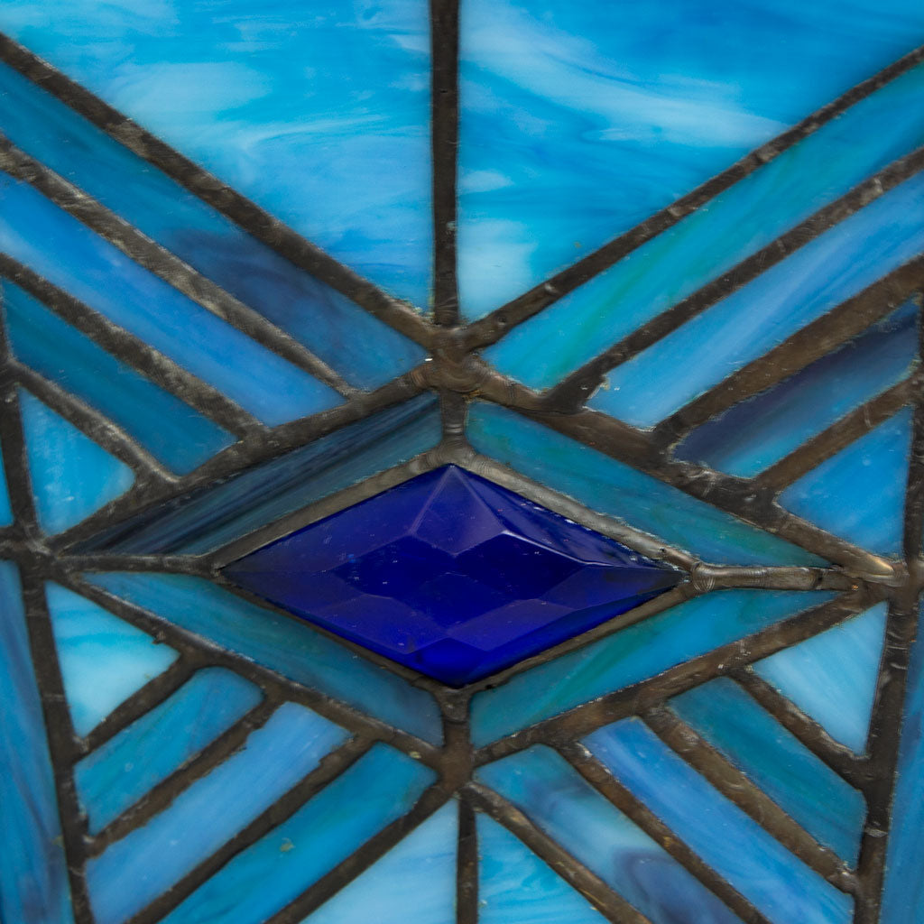 Mission Style Cremation Urn - Indigo