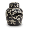 Lotus Ceramic Cremation Urn - Black