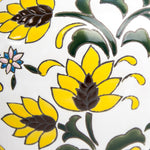 Yellow Flower Temple Ceramic Urn