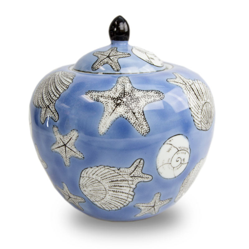 Seashell Mosaic Dynasty Cremation Urn