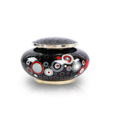 Opulence Onyx Geometric Cloisonne Keepsake Urn