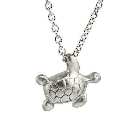 Turtle Cremation Necklace In Stainless Steel