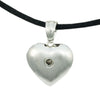 Footprints on My Heart Cremation Pendant - Sterling Silver