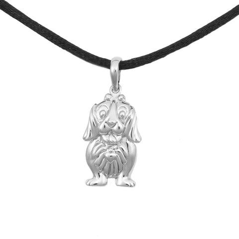 Dachshund Cremation Pendant - Sterling Silver